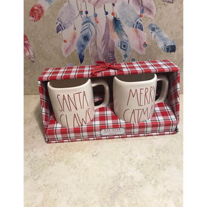 Rae Dunn Christmas Mug Set